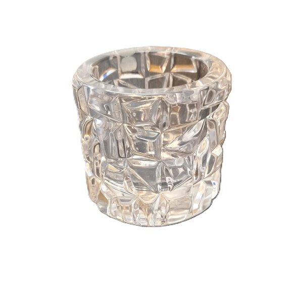 Tiffany & Co. Rock Cut Crystal Votive Candle Holder Made in Germany Discontinued - Picture 4 of 8